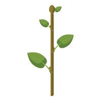 Young sprout with fresh leaves vector