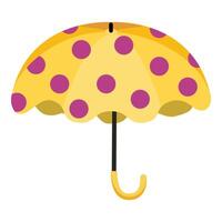 Colorful polka dot umbrella illustration vector