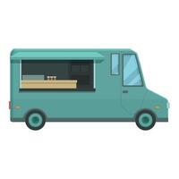 Cartoon food truck illustration vector