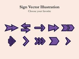 ui icon sign app set arrow cartoon simple line drawing digital business web illustration interface vector