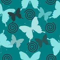 Tosca butterfly seamless pattern for background or wallpaper vector