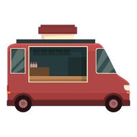 Cartoon food truck illustration vector