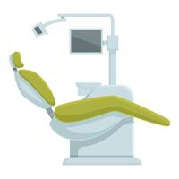 Modern dental chair isolated on white background vector