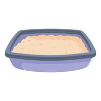 illustration of a simple cartoonstyle hummus tray, perfect for foodthemed designs vector