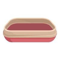 Empty rectangular baking dish illustration vector