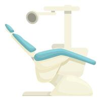 graphic of a contemporary dental chair isolated on a white background vector