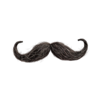 Generated AI a moustache on transparent background png