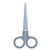 illustration of a simple grey scissors icon vector