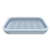 Plastic dish drainer tray illustration vector