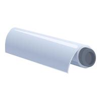 Blank rolled paper isolated on white vector
