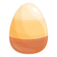 Vibrant illustration of a stylized golden easter egg with a glossy finish vector