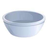 illustration of a simple grey bowl vector