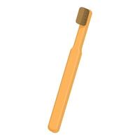 graphic of a sustainable bamboo toothbrush isolated on white background vector