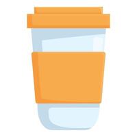reutilizable café taza aislado en blanco vector
