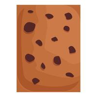 Delicious chocolate chip cookie illustration vector