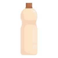 Botella de plástico en blanco aislado sobre fondo blanco. vector
