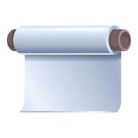 Blank white paper roll icon vector