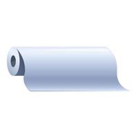 graphic of a clean, white rolled paper on a seamless background vector