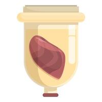 Scientific liver enzyme test tube illustration vector