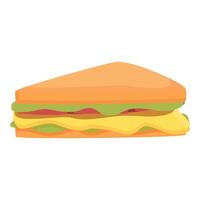 graphic of a simple, appetizing deli sandwich on a white background vector