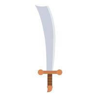 graphic of a stylized medieval sword with a simple design suitable for various themes vector