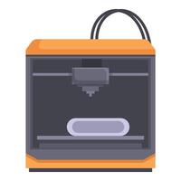 illustration of modern 3d printer vector