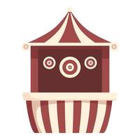 Vintage circus ticket booth illustration vector