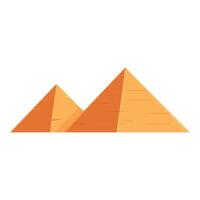 Cartoon illustration of egyptian pyramids vector