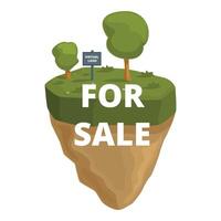 Virtual land for sale concept illustration vector