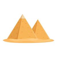 Cartoon illustration of egyptian pyramids vector