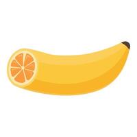 Citrus twist banana concept illustration vector