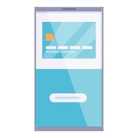 Flat design mobile app interface illustration vector