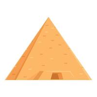 Cartoon pyramid on white background vector