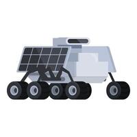 Cartoon solarpowered mars rover illustration vector