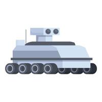 Futuristic unmanned combat vehicle illustration vector