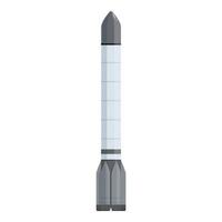 ilustración de moderno espacio cohete vector