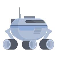 Cartoon robotic mars rover illustration vector