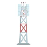 Cartoon communication tower illustration vector