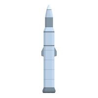 Modern rocket illustration on white background vector