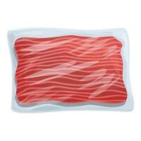 Fresh vacuumsealed salmon fillet illustration vector