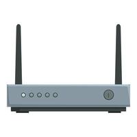 Wireless router isolated on white background vector