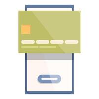 Illustration of a green cartoon file cabinet with a single drawer open vector