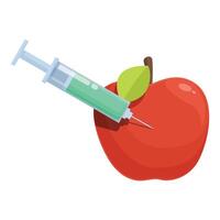 Genetically modified food concept illustration vector