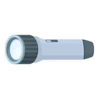 graphic of a modern led flashlight on a white background vector