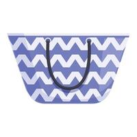 Stylish chevron pattern tote bag vector