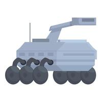 dibujos animados militar blindado tanque ilustración vector