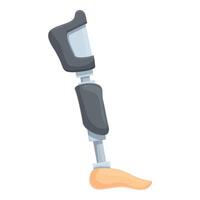 Graphic of an advanced lower limb prosthesis, showcasing healthcare technology vector