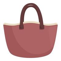 Stylish and modern illustration of a maroon handbag, perfect for fashionthemed graphics vector
