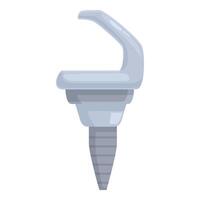 illustration of a dental implant vector