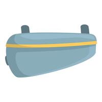 Flat design illustration of a vr headset, perfect for technologyrelated content vector